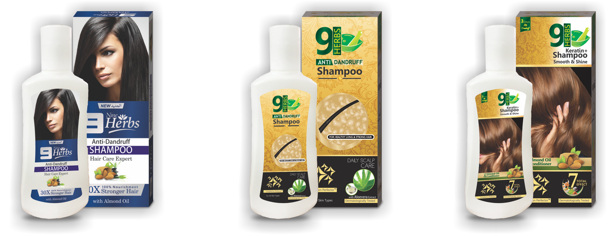 Pack of 3 Shampoos - 9 HERBS COSMETICS