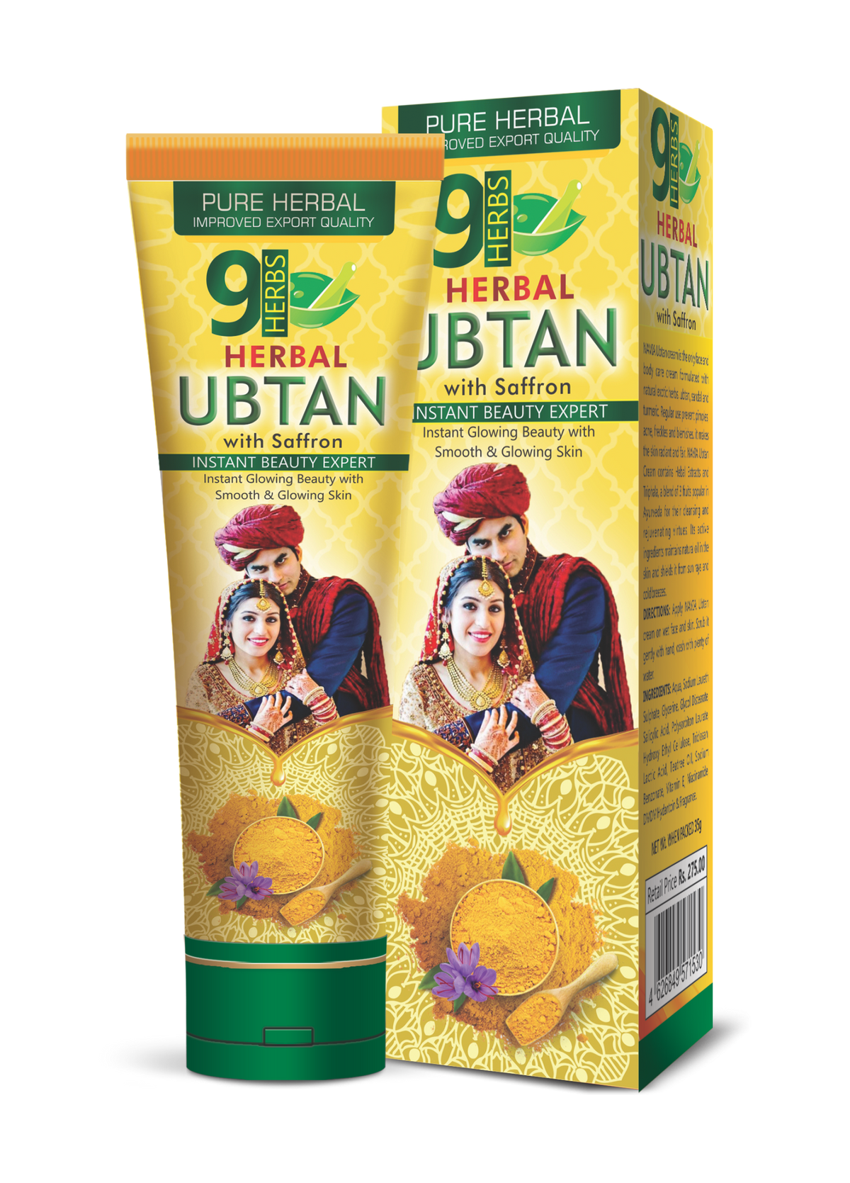 9 Herbs Ubtan with Saffron - 9 HERBS COSMETICS