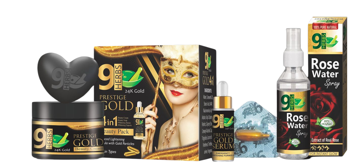 Prestige Gold Glow Set - 9 HERBS COSMETICS